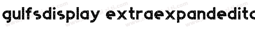 gulfsdisplay extraexpandeditalic re字体转换